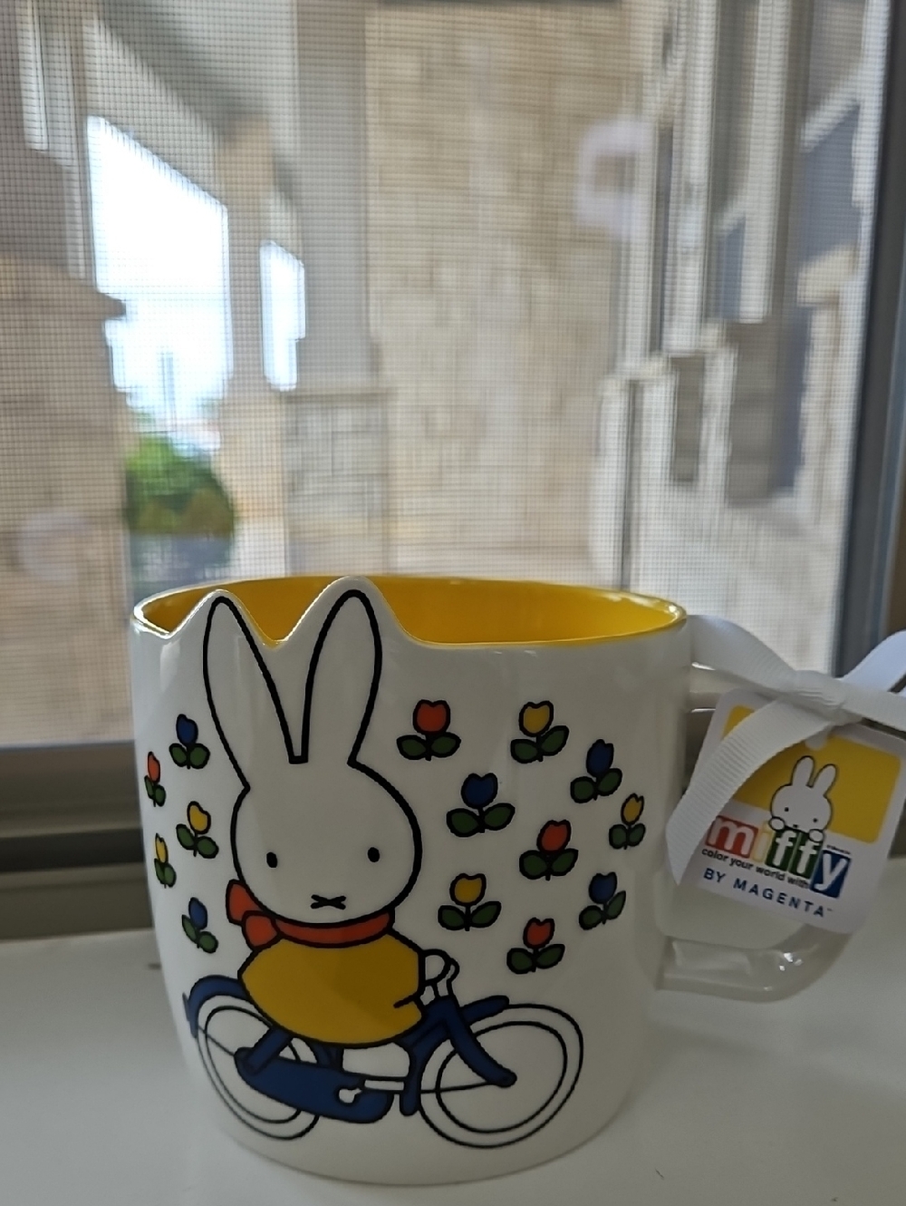 Miffy Ceramic Bunny Mug - Yellow Interior